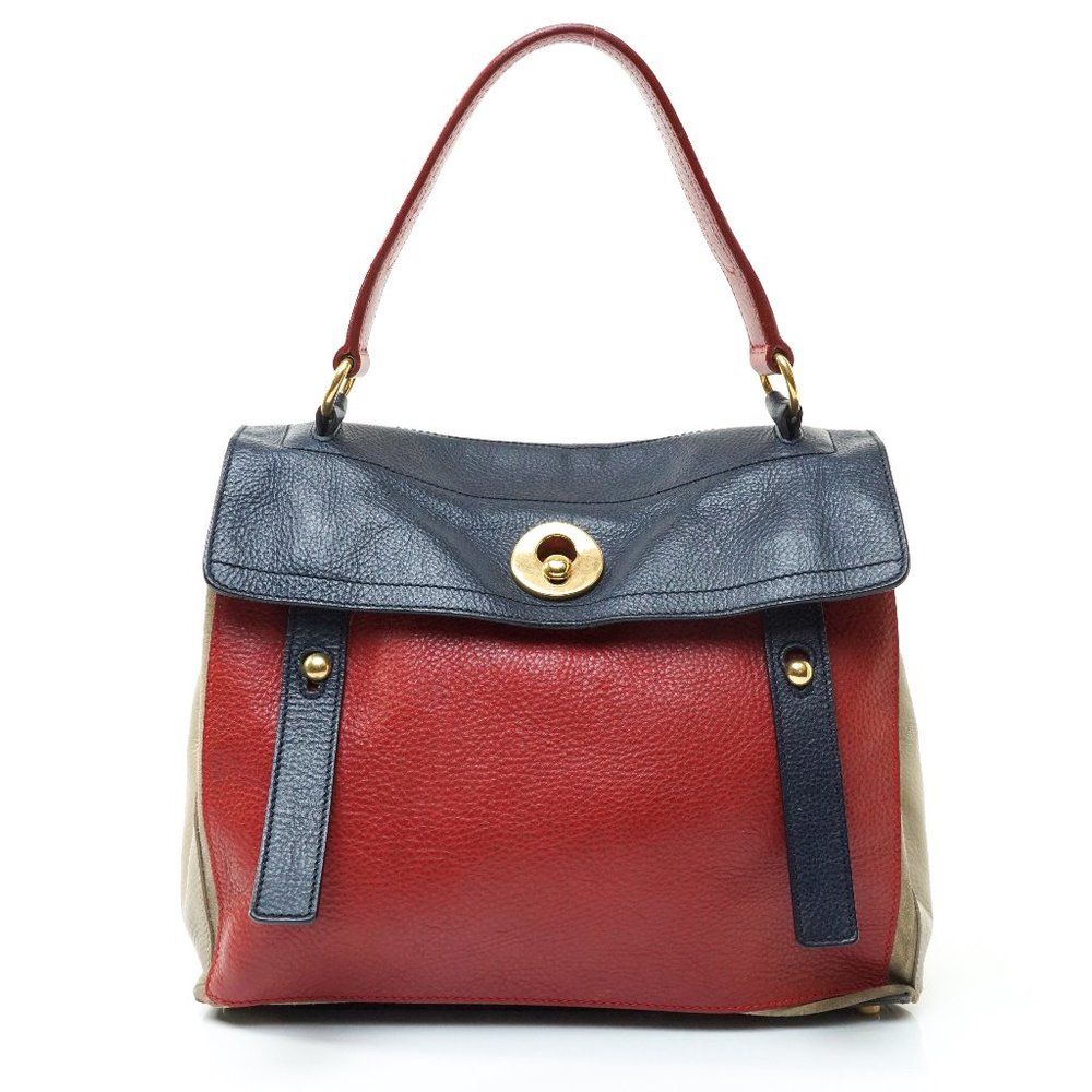 Auth Yves Saint Lauren Hand Bag Leather #8322Y25